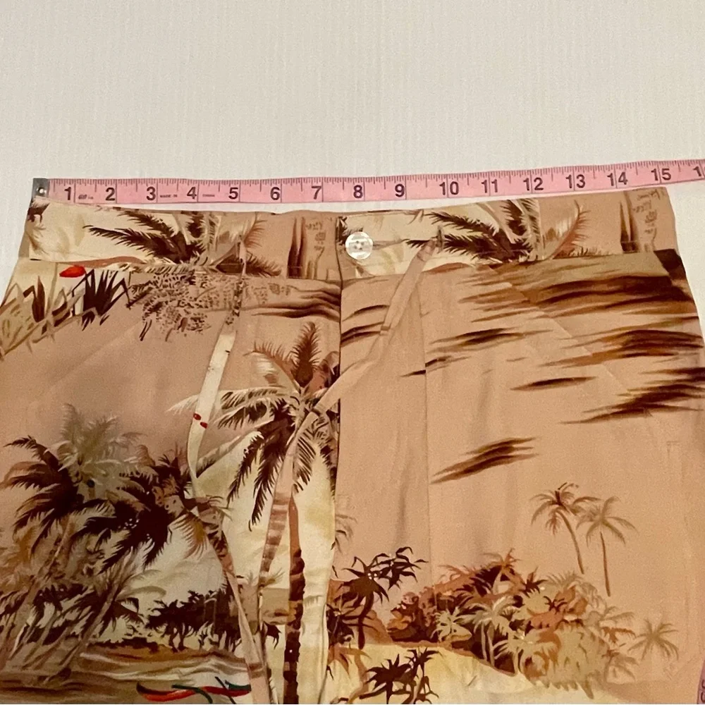 Lucky brand drawstring pants in vintage inspired island print - Picture 8 of 11